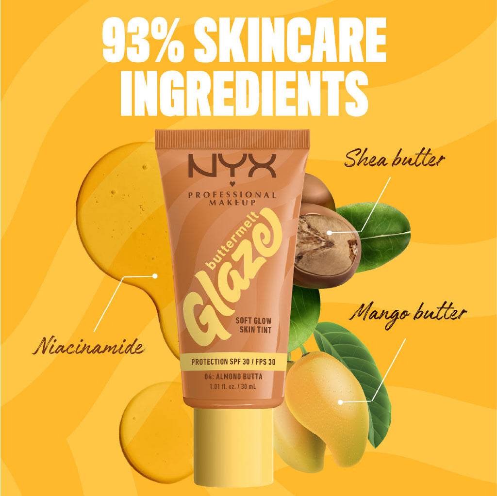 Buttermelt Glaze Soft Glow Skin Tint  SPF30, Foundation, 12H Wear