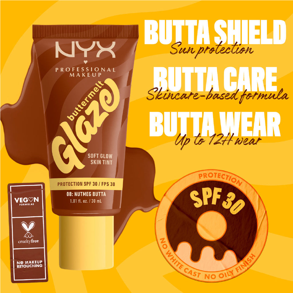 Buttermelt Glaze Soft Glow Skin Tint  SPF30, Foundation, 12H Wear