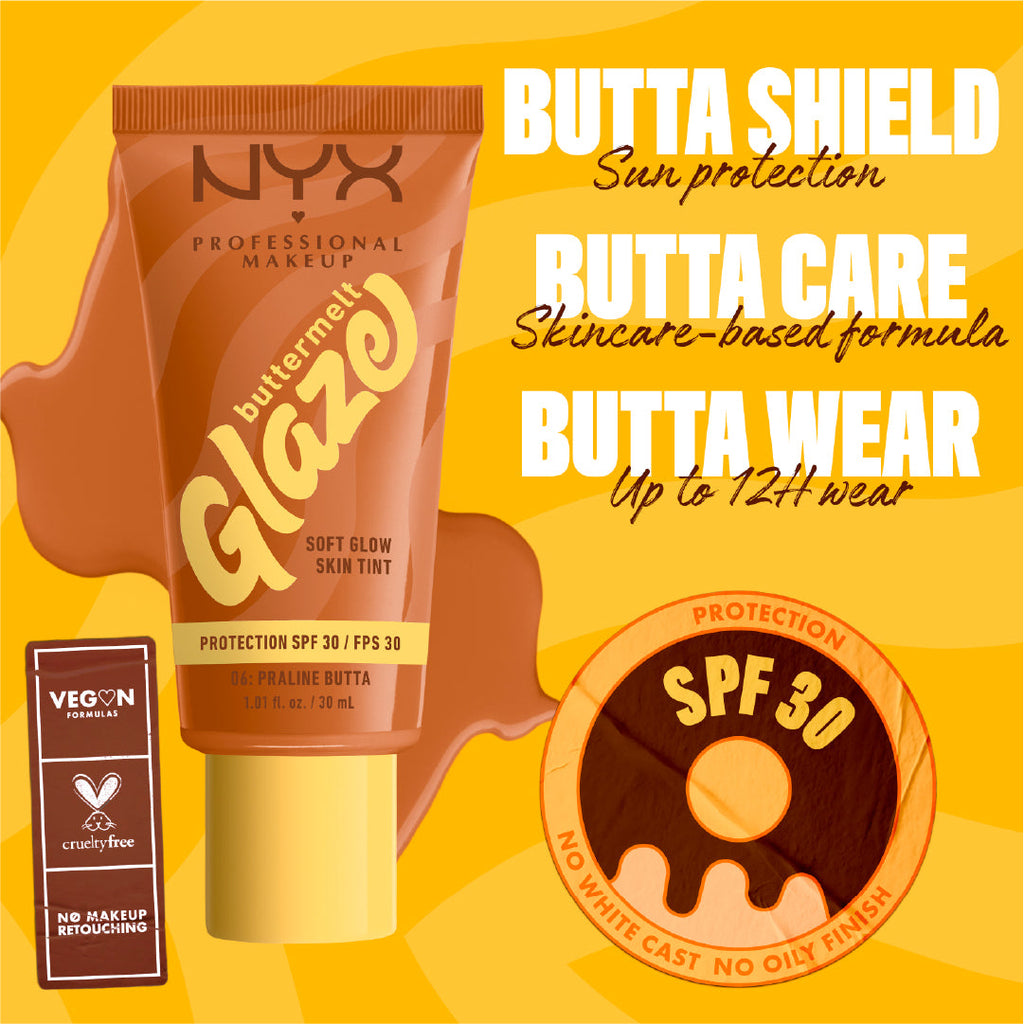 Buttermelt Glaze Soft Glow Skin Tint  SPF30, Foundation, 12H Wear