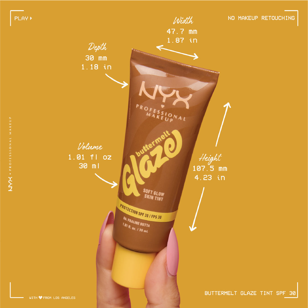Buttermelt Glaze Soft Glow Skin Tint  SPF30, Foundation, 12H Wear