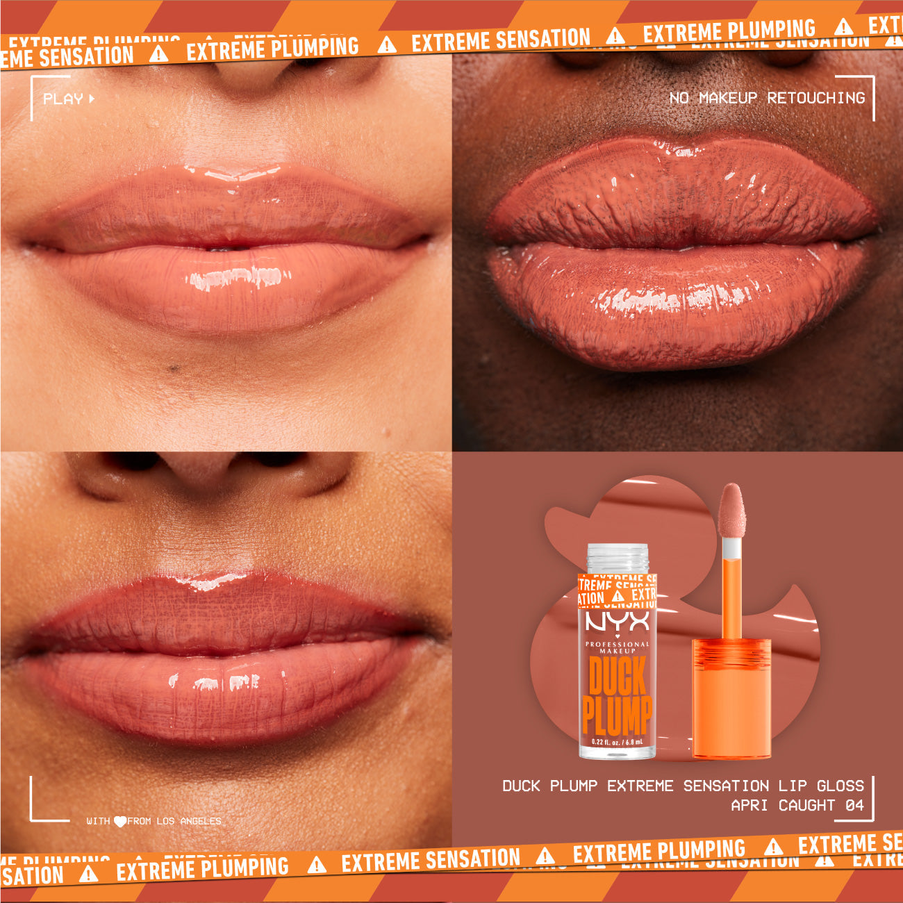 Duck Plump Lip Plumping Lacquer, High Pigment, High Shine, High Sparkle Lip Gloss