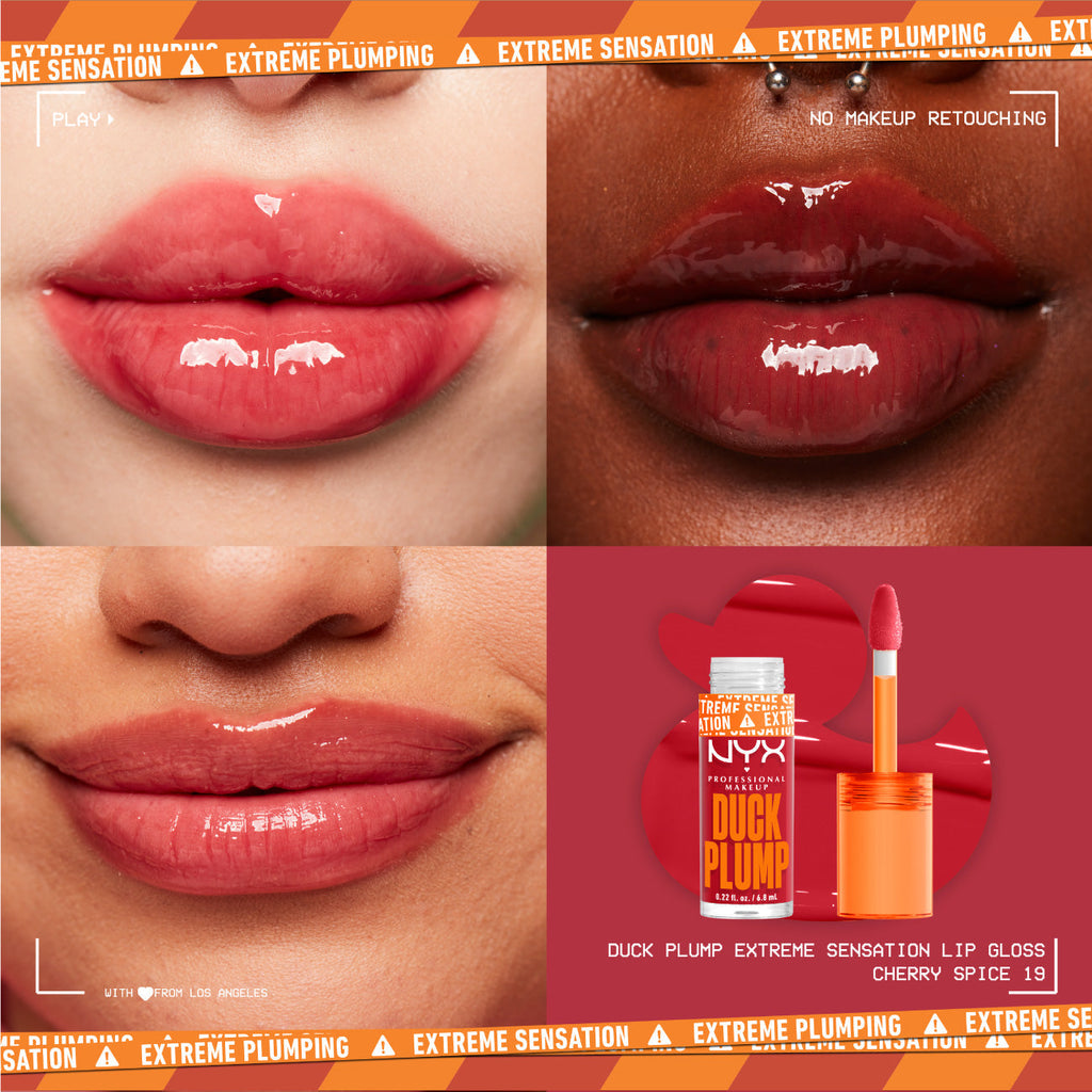Duck Plump Lip Plumping Lacquer, High Pigment, High Shine, High Sparkle Lip Gloss