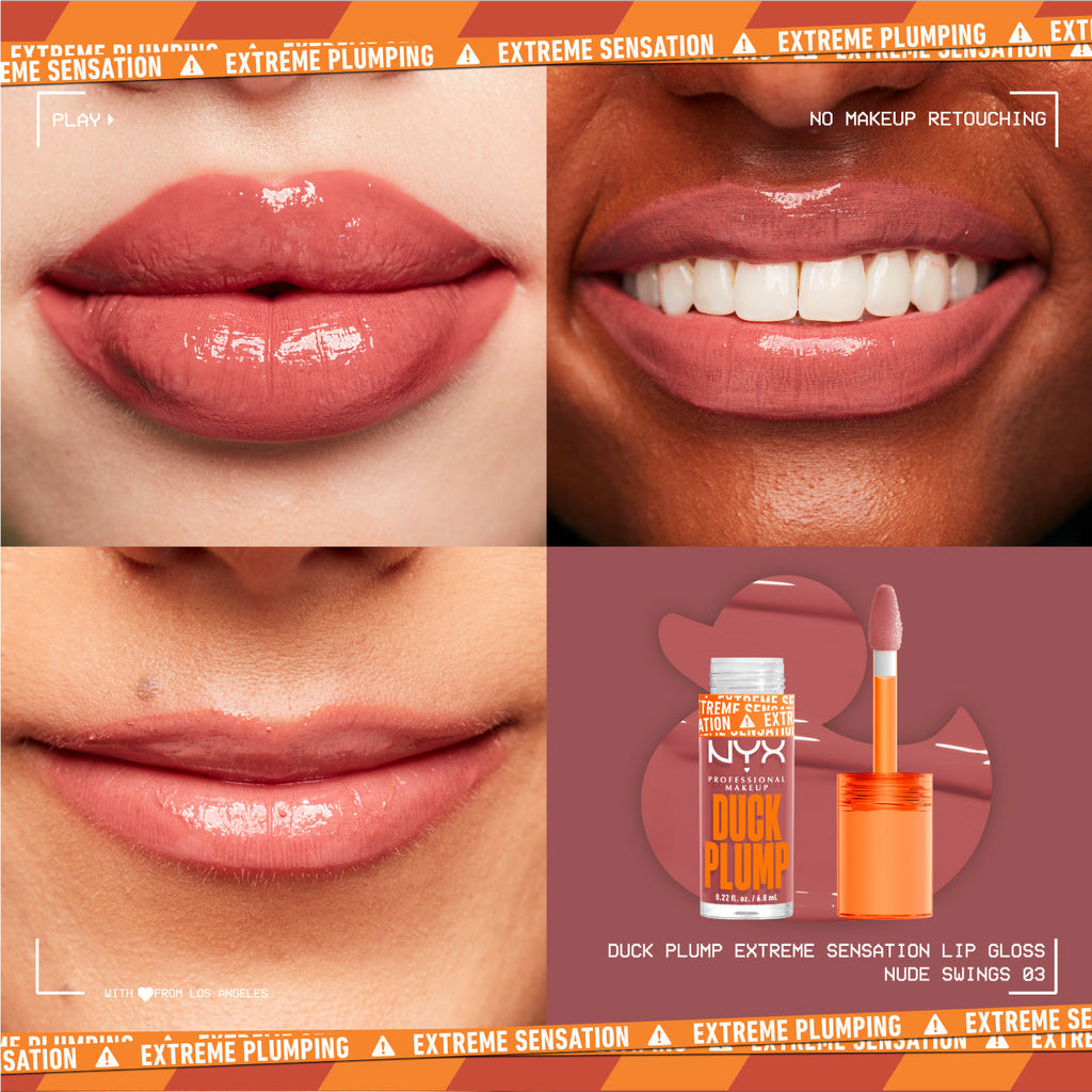 Duck Plump Lip Plumping Lacquer, High Pigment, High Shine, High Sparkle Lip Gloss