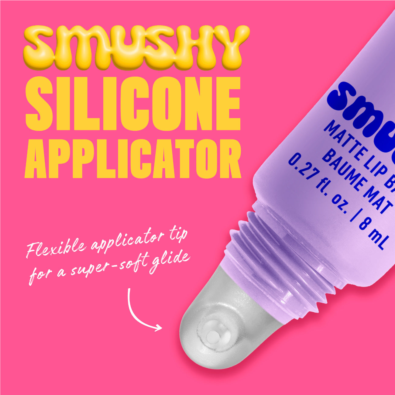 Smushy Matte Lip Balm, Soft Diffused Color, Matte Finish