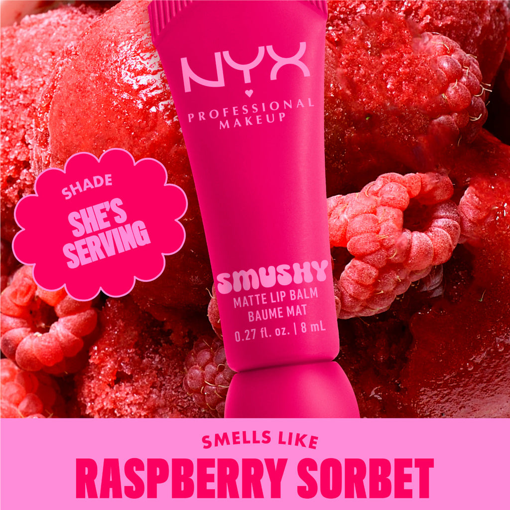 Smushy Matte Lip Balm, Soft Diffused Color, Matte Finish