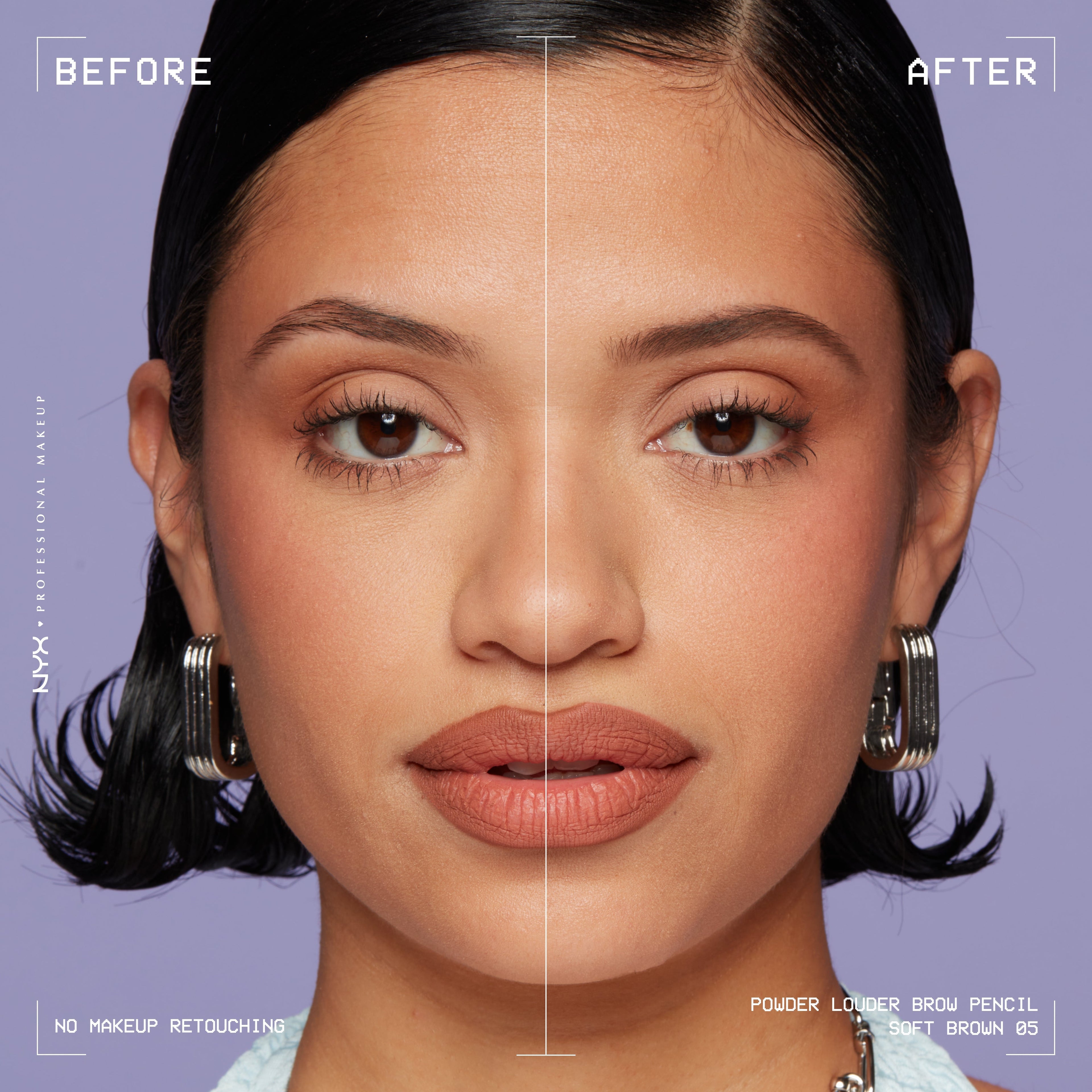 Powder Louder, Brow Pencil, 12Hr Wear, Buildable Micro-Fibers