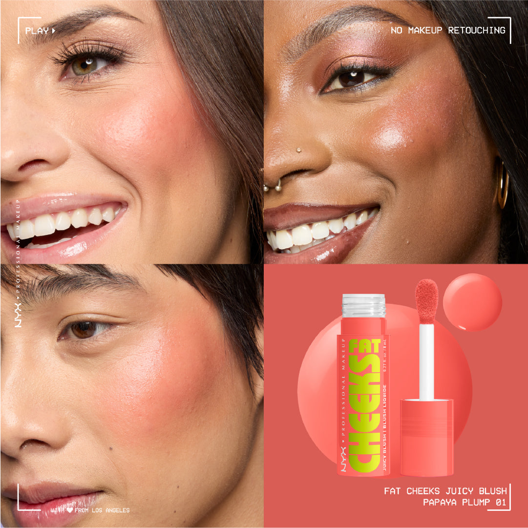 Fat Cheeks Juicy Blush, Liquid Blush, 12 HR Wear, Product Does Not Fade