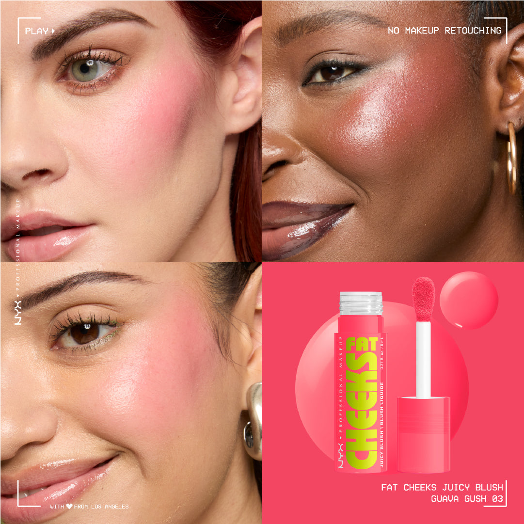 Fat Cheeks Juicy Blush, Liquid Blush, 12 HR Wear, Product Does Not Fade