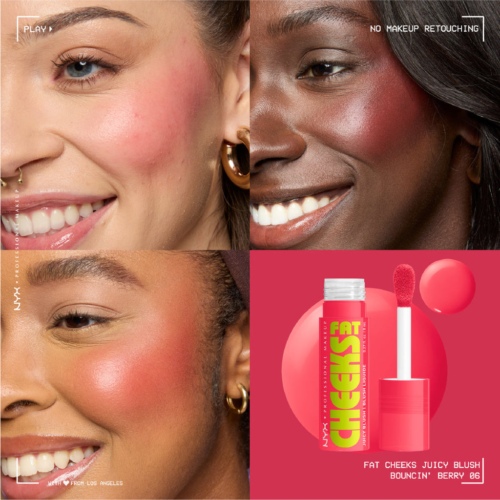 Fat Cheeks Juicy Blush, Liquid Blush, 12 HR Wear, Product Does Not Fade