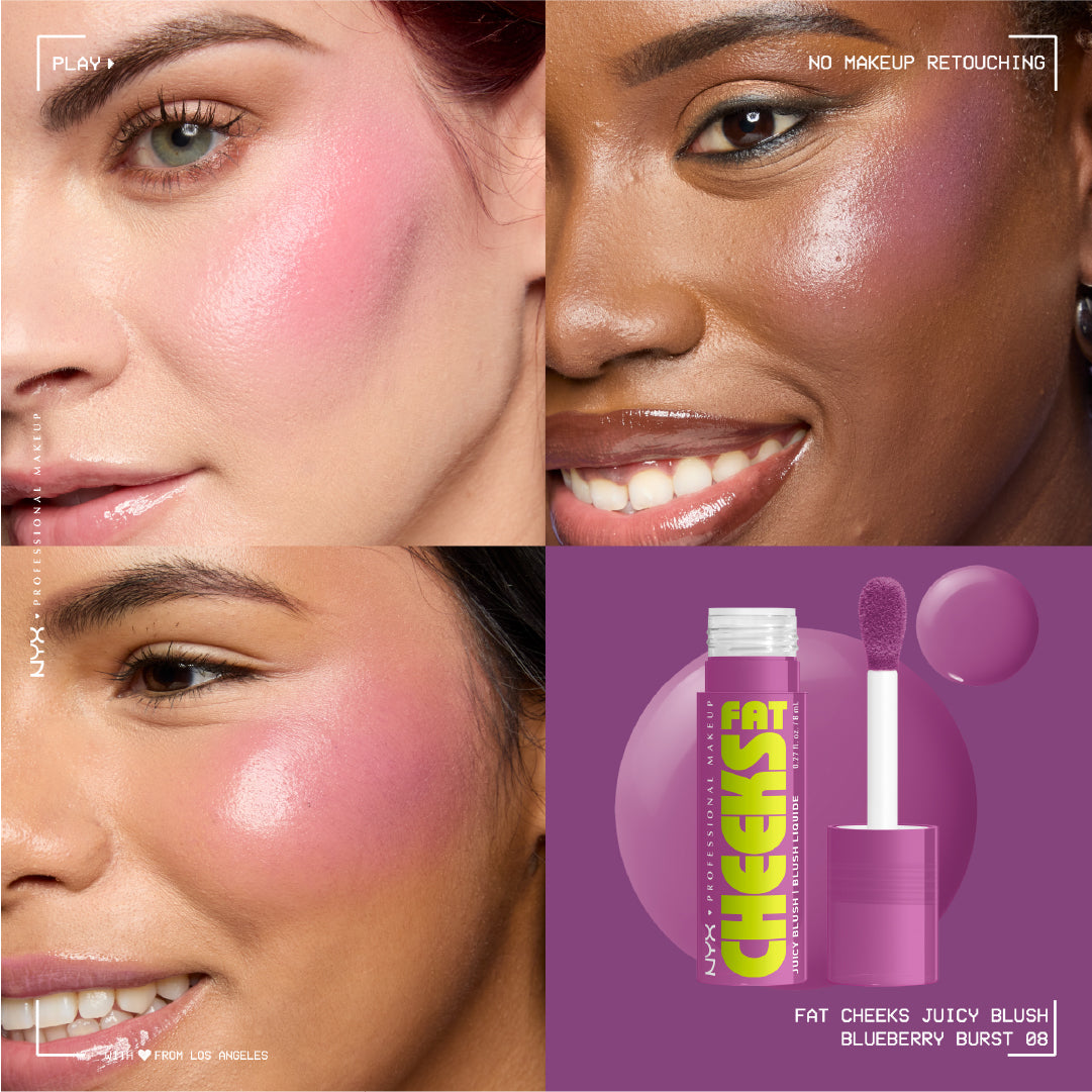 Fat Cheeks Juicy Blush, Liquid Blush, 12 HR Wear, Product Does Not Fade