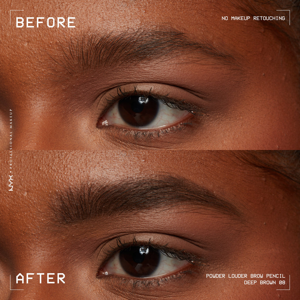 Powder Louder, Brow Pencil, 12Hr Wear, Buildable Micro-Fibers