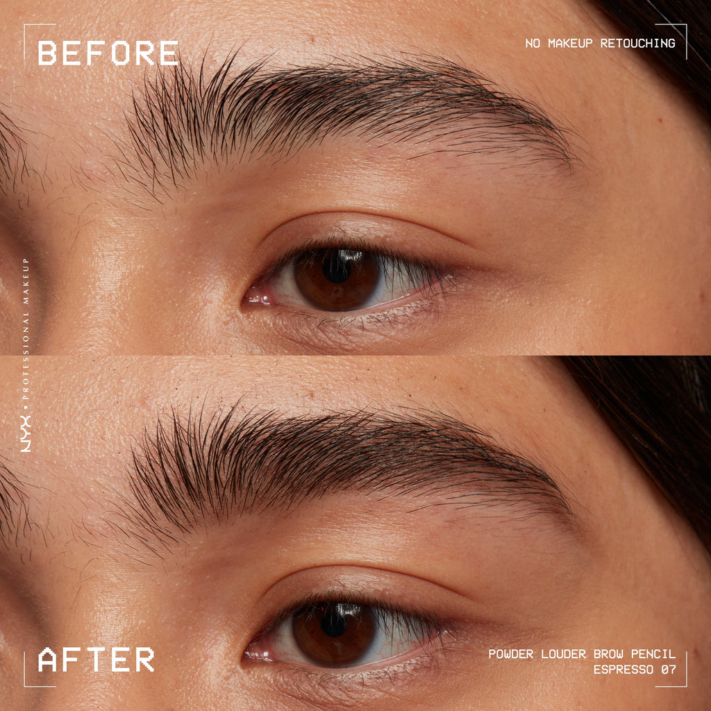 Powder Louder, Brow Pencil, 12Hr Wear, Buildable Micro-Fibers