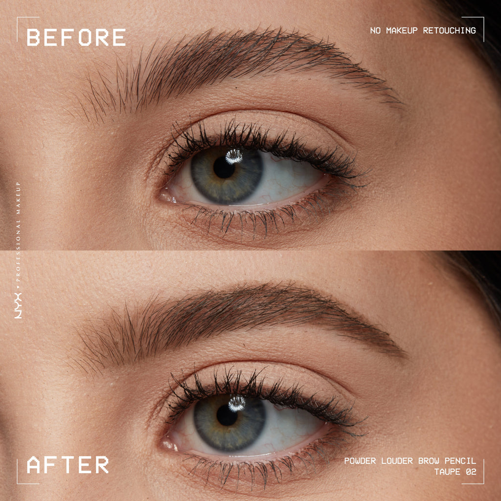 Powder Louder, Brow Pencil, 12Hr Wear, Buildable Micro-Fibers