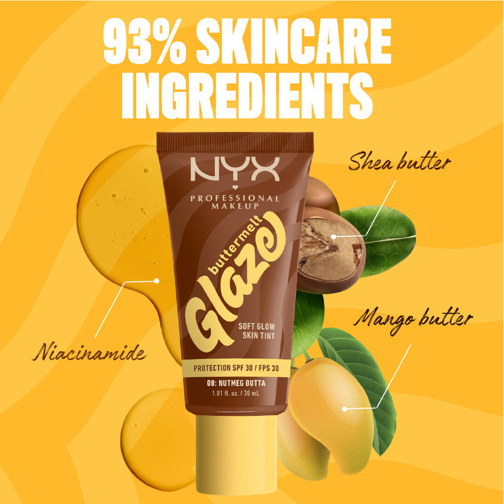 Buttermelt Glaze Soft Glow Skin Tint  SPF30, Foundation, 12H Wear
