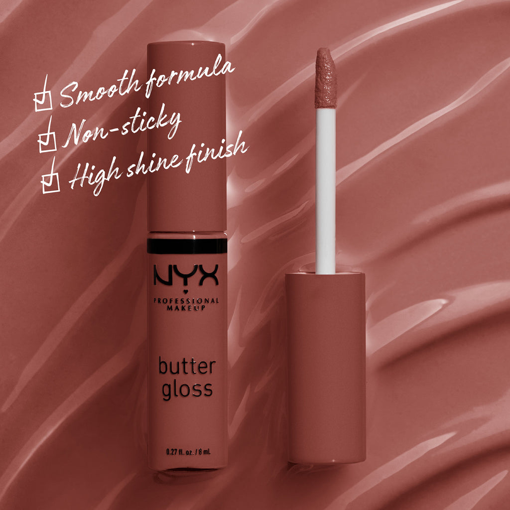 Butter Gloss, Non-Sticky Lip Gloss, Buttery Soft, Silky Smooth And Creamy, Sheer To Medium Coverage