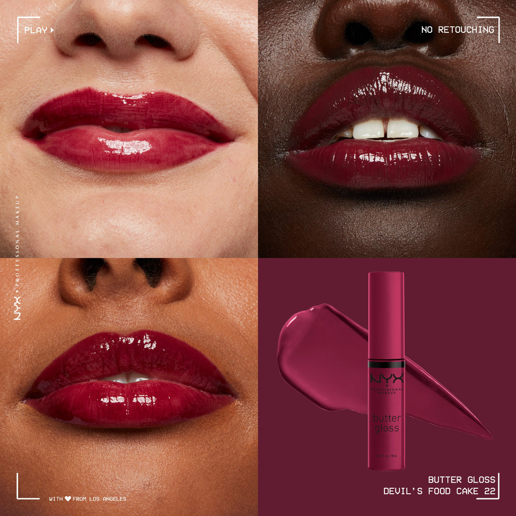 Butter Gloss, Non-Sticky Lip Gloss, Buttery Soft, Silky Smooth And Creamy, Sheer To Medium Coverage