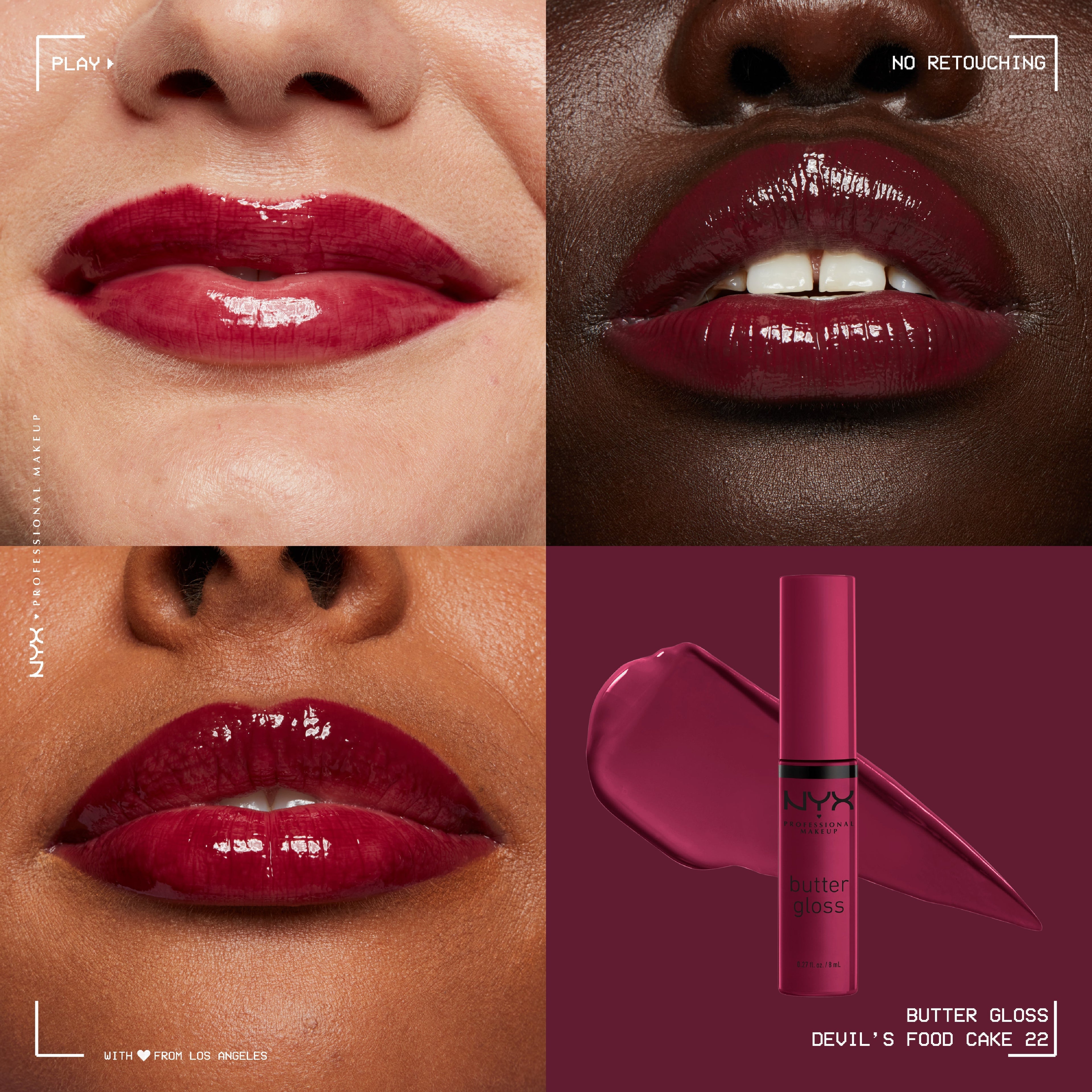 Butter Gloss, Non-Sticky Lip Gloss, Buttery Soft, Silky Smooth And Creamy, Sheer To Medium Coverage