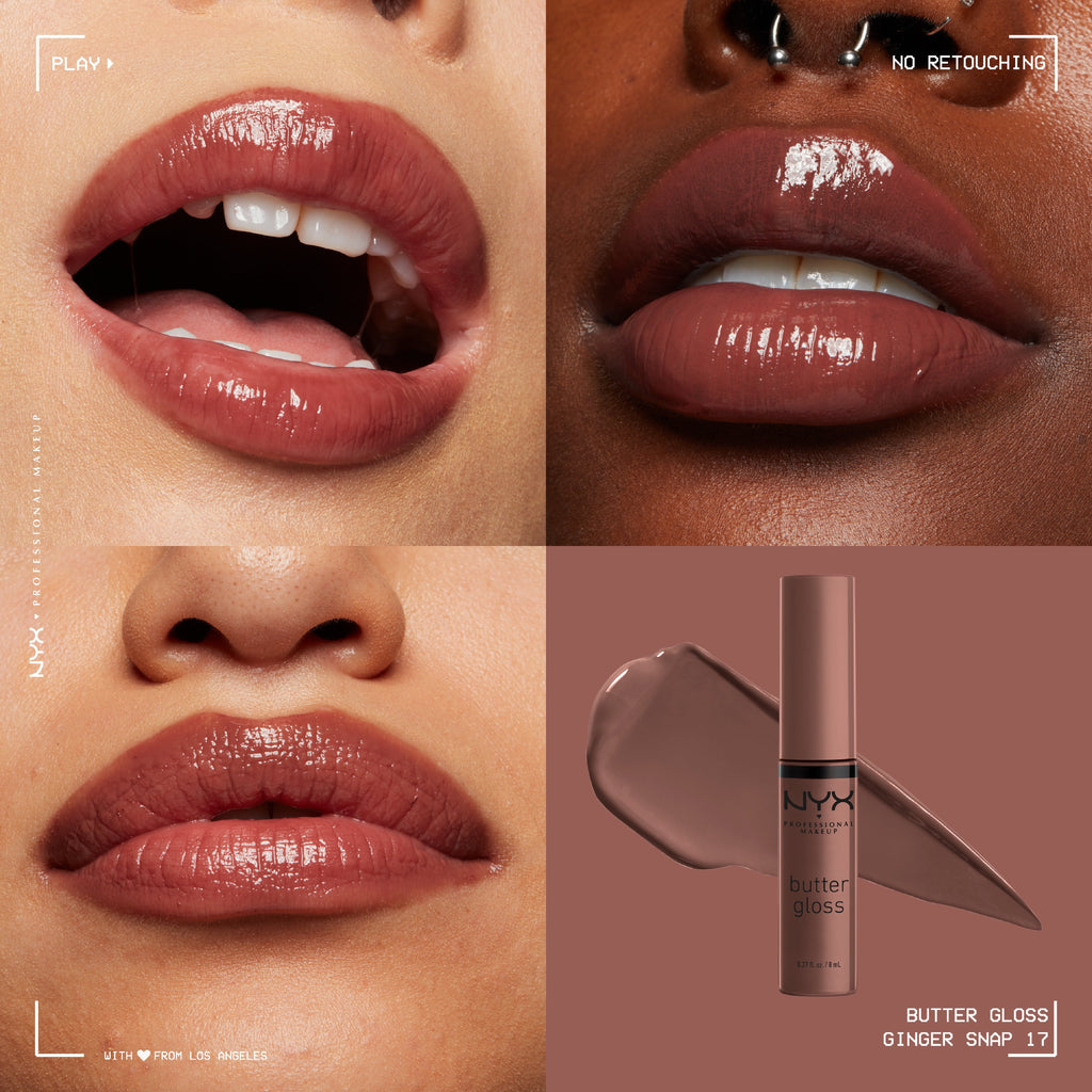 Butter Gloss, Non-Sticky Lip Gloss, Buttery Soft, Silky Smooth And Creamy, Sheer To Medium Coverage