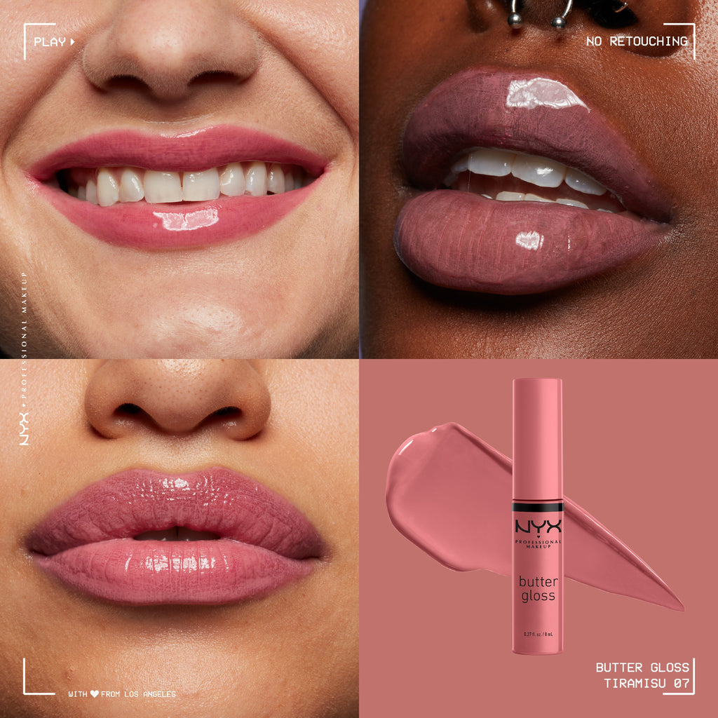 Butter Gloss, Non-Sticky Lip Gloss, Buttery Soft, Silky Smooth And Creamy, Sheer To Medium Coverage