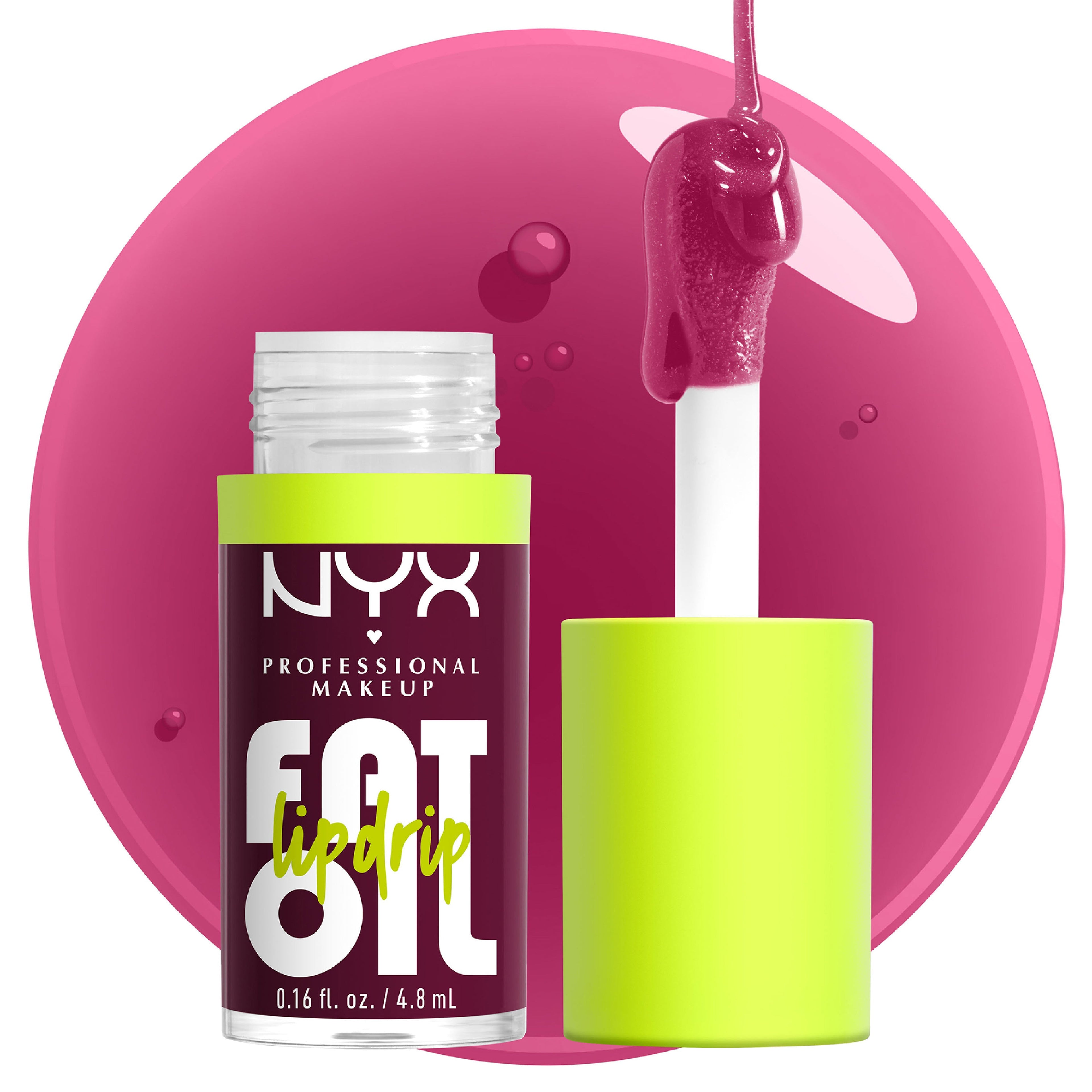 Fat Oil Lip Drip, Moisturizing, Shiny, Vegan Tinted Lip Gloss, Non-Sticky Finish, 12H Hydration
