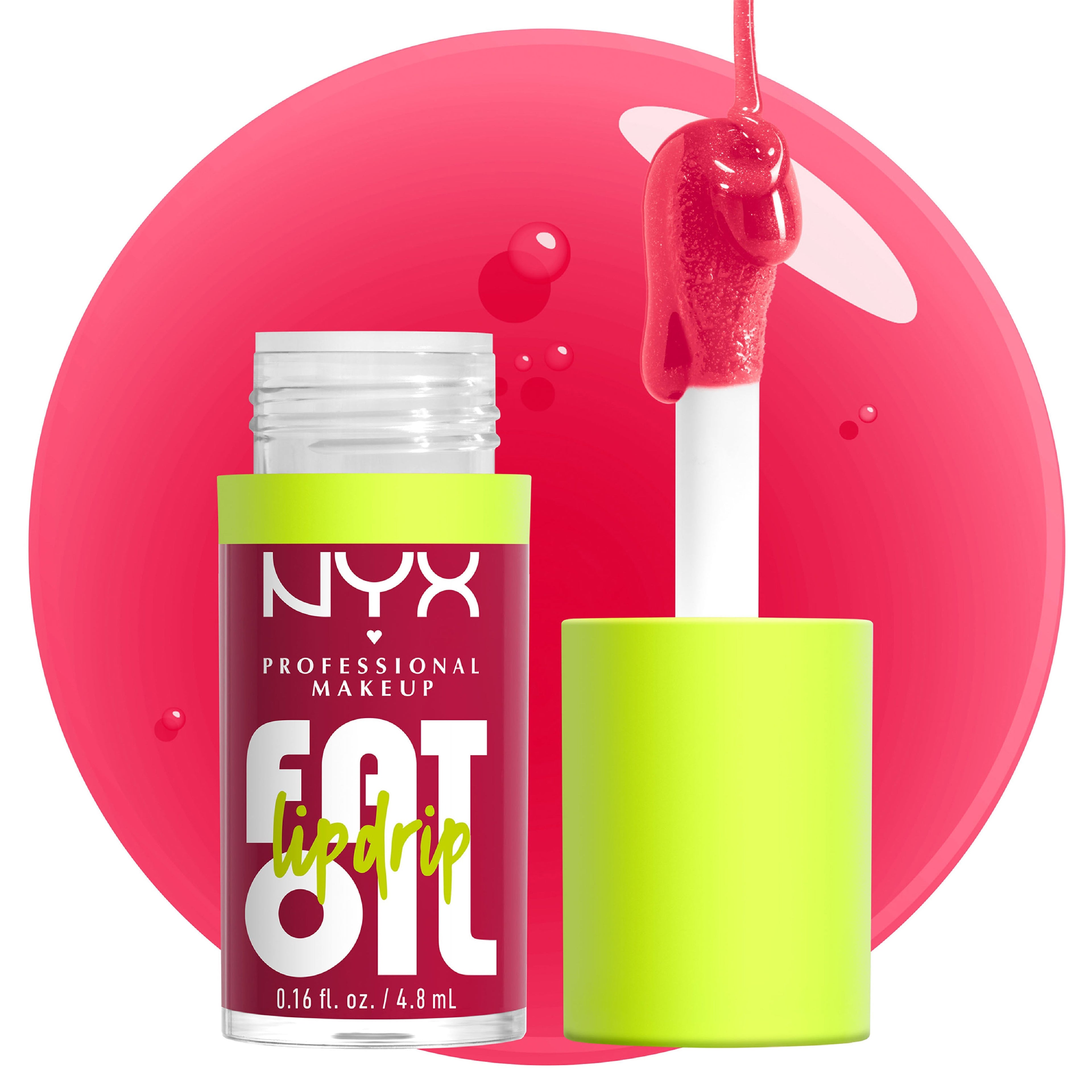 Fat Oil Lip Drip, Moisturizing, Shiny, Vegan Tinted Lip Gloss, Non-Sticky Finish, 12H Hydration