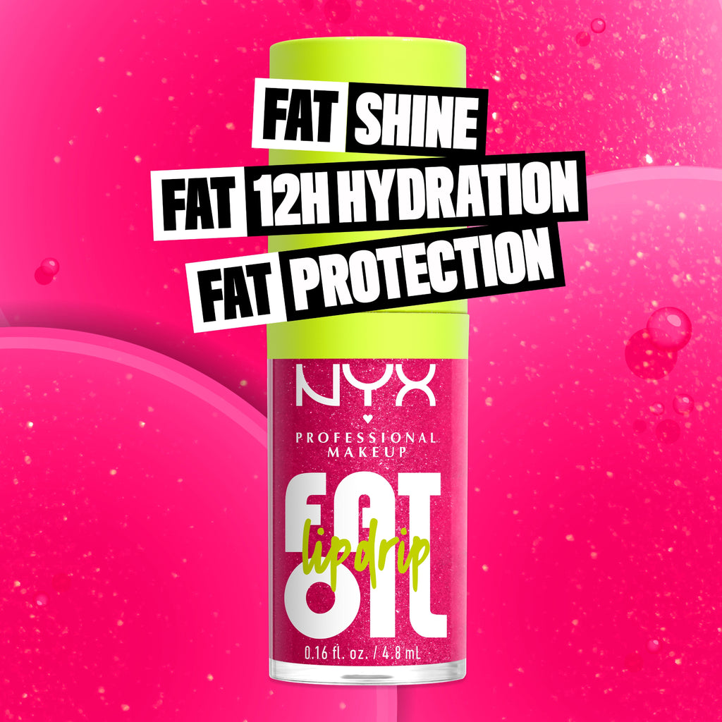 Fat Oil Lip Drip, Moisturizing, Shiny, Vegan Tinted Lip Gloss, Non-Sticky Finish, 12H Hydration