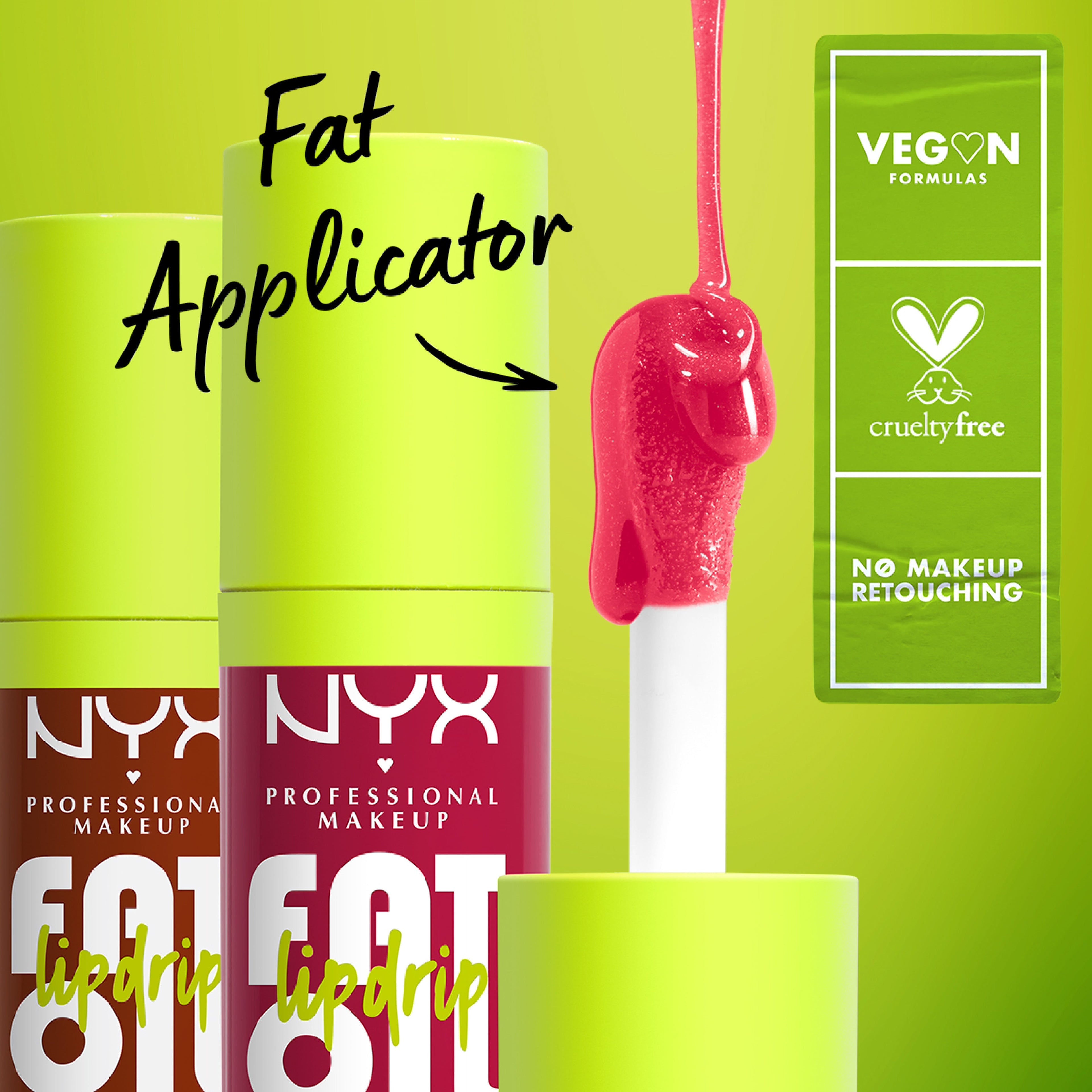 Fat Oil Lip Drip, Moisturizing, Shiny, Vegan Tinted Lip Gloss, Non-Sticky Finish, 12H Hydration