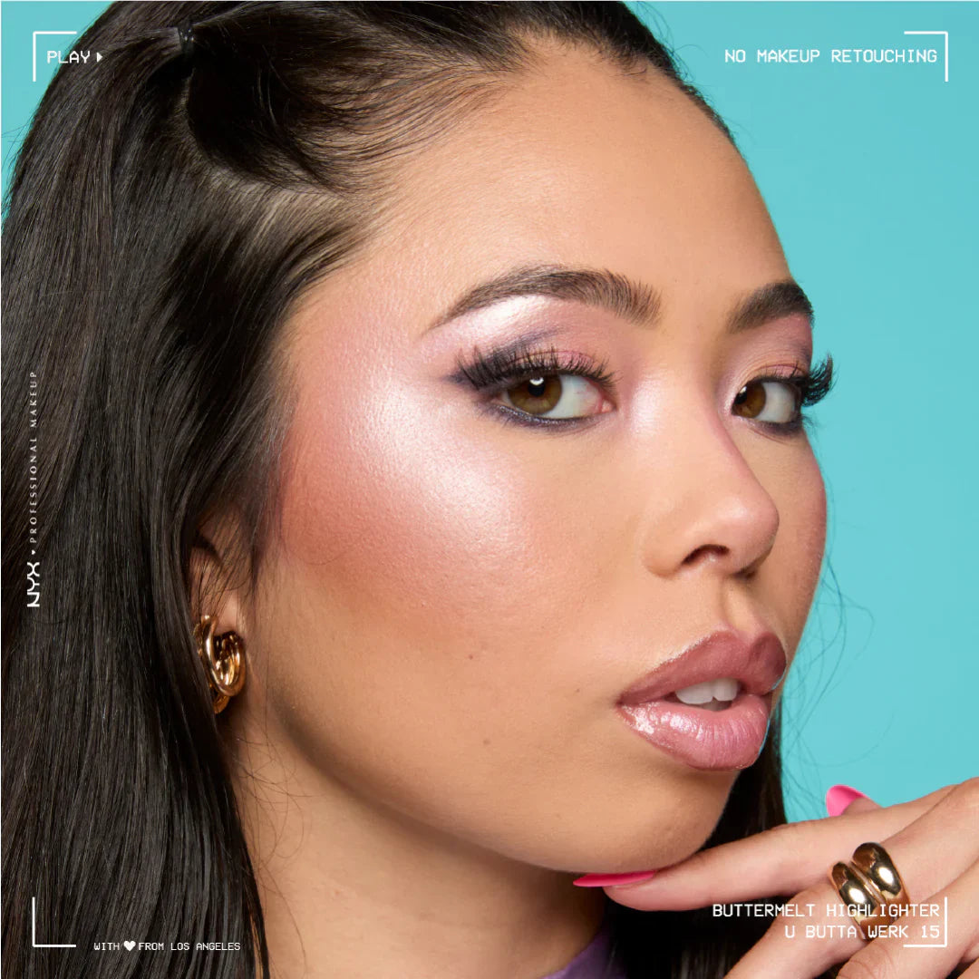 Buttermelt Highlighter, Powder Highlighter, 12 HR Wear, Fade & Transfer Resistant